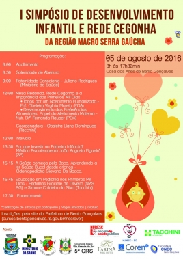  I SIMPÓSIO DE DESENVOLVIMENTO INFANTIL E REDE CEGONHA DA REGIÃO MACRO SERRA GAÚCHA.